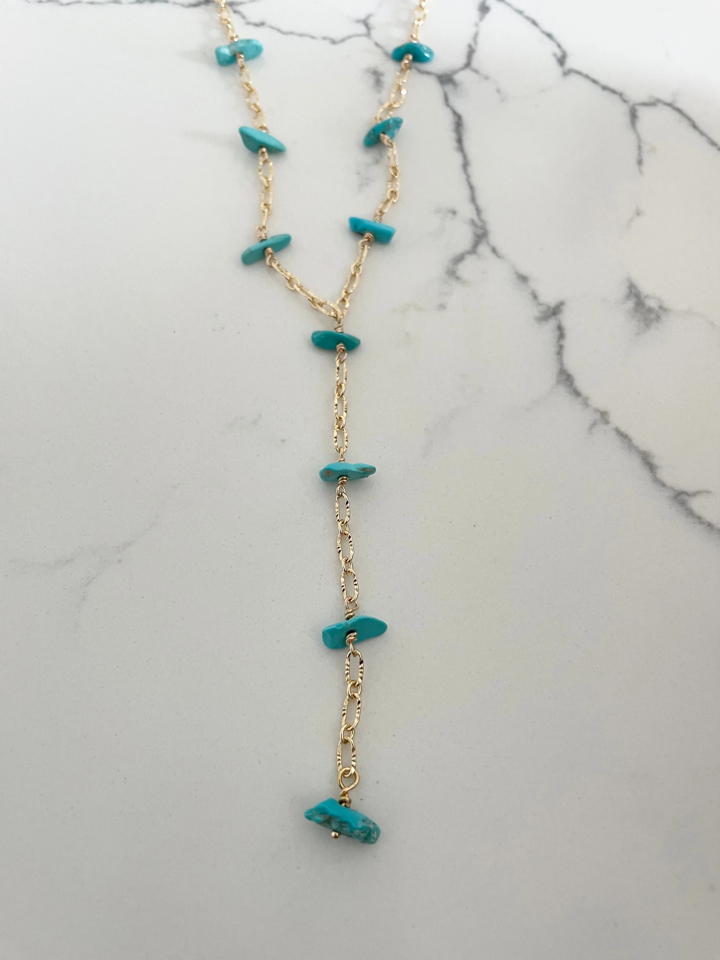 Dainty Turquoise Lariat