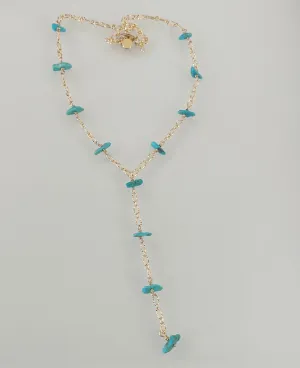 Dainty Turquoise Lariat