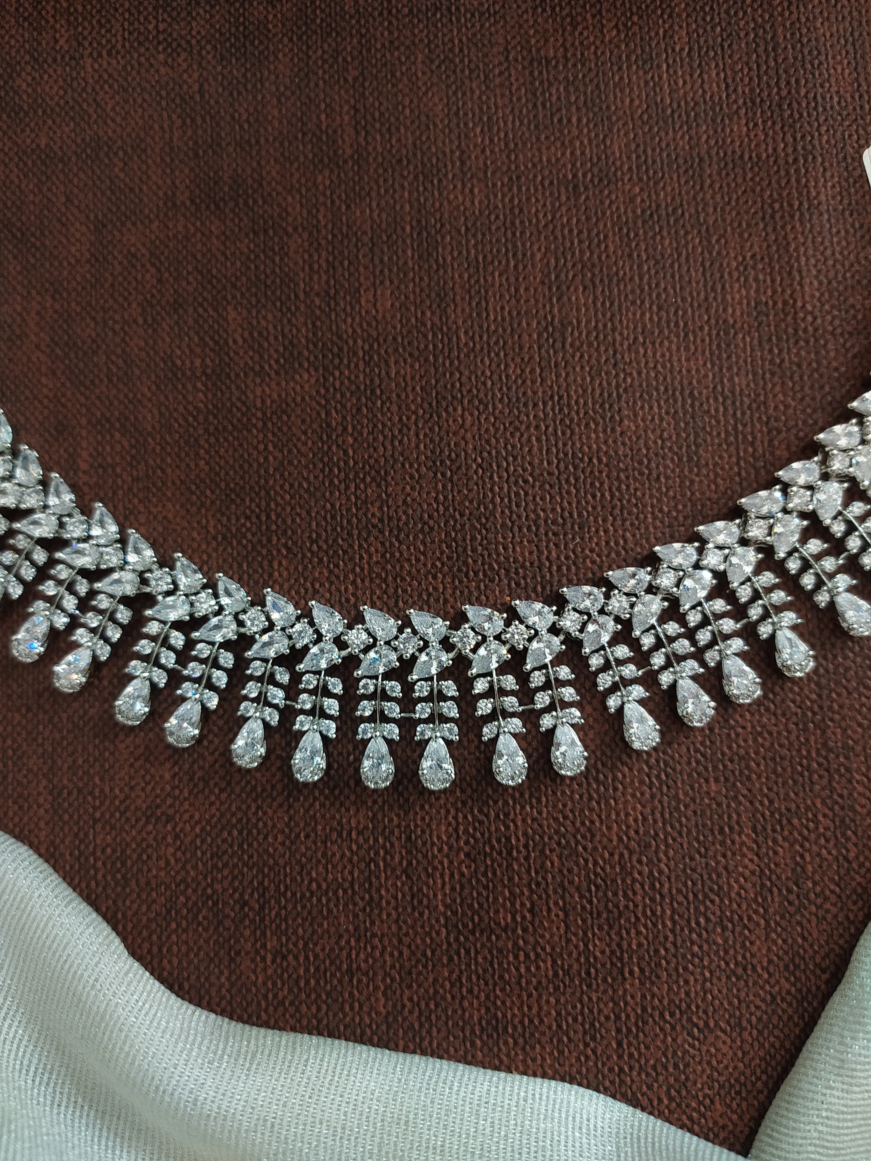 Diamond Look Zircon Necklace Set