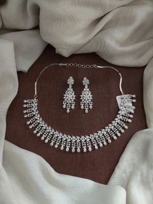 Diamond Look Zircon Necklace Set