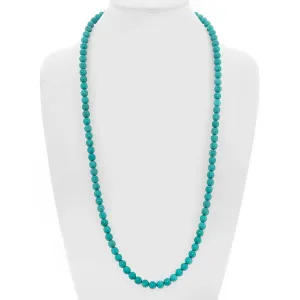 Donatello Gian Long 30 Inch Turquoise Ball Necklace