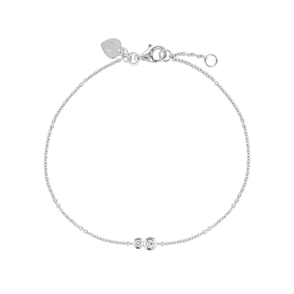 Duo Bracelet | White Topaz