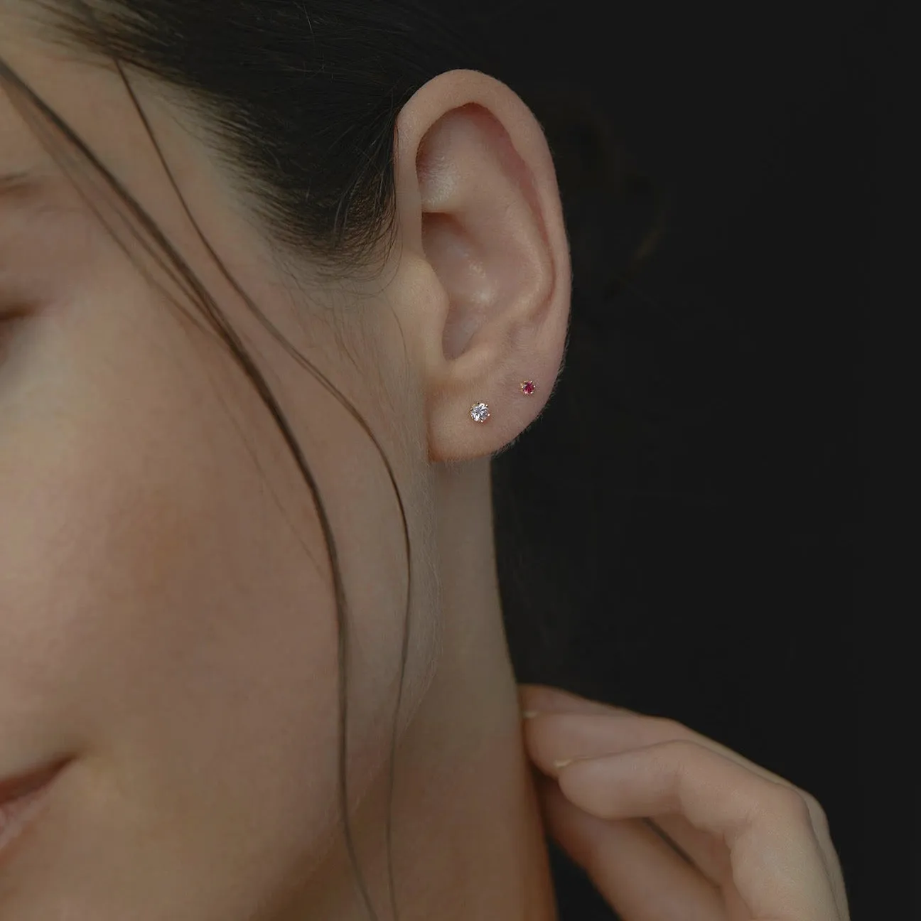 E1902PK | 3mm Pink Sapphire Studs