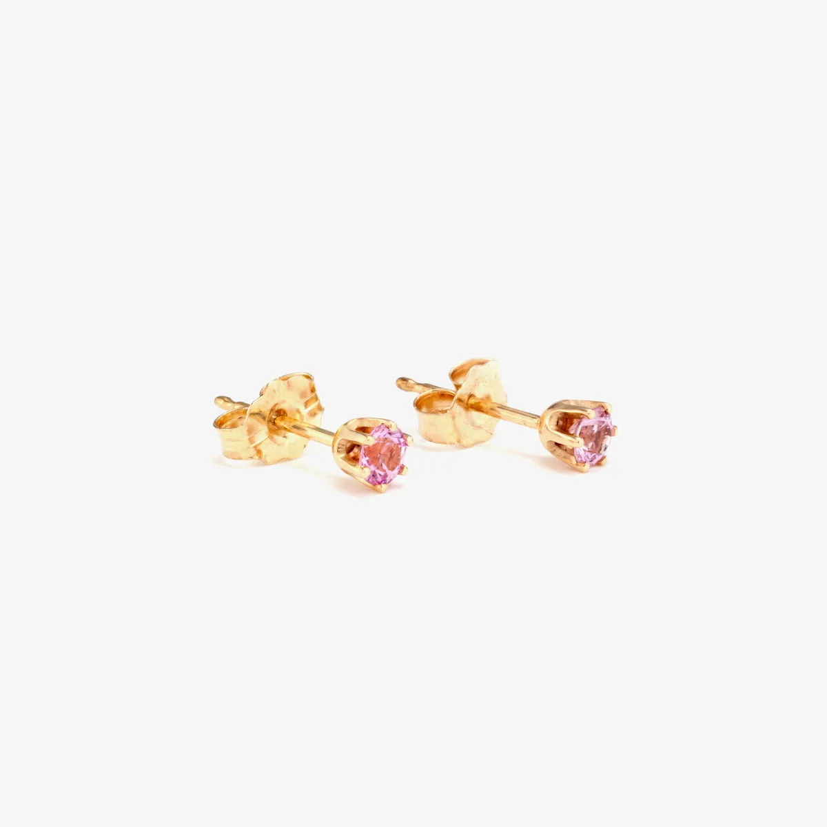 E1902PK | 3mm Pink Sapphire Studs