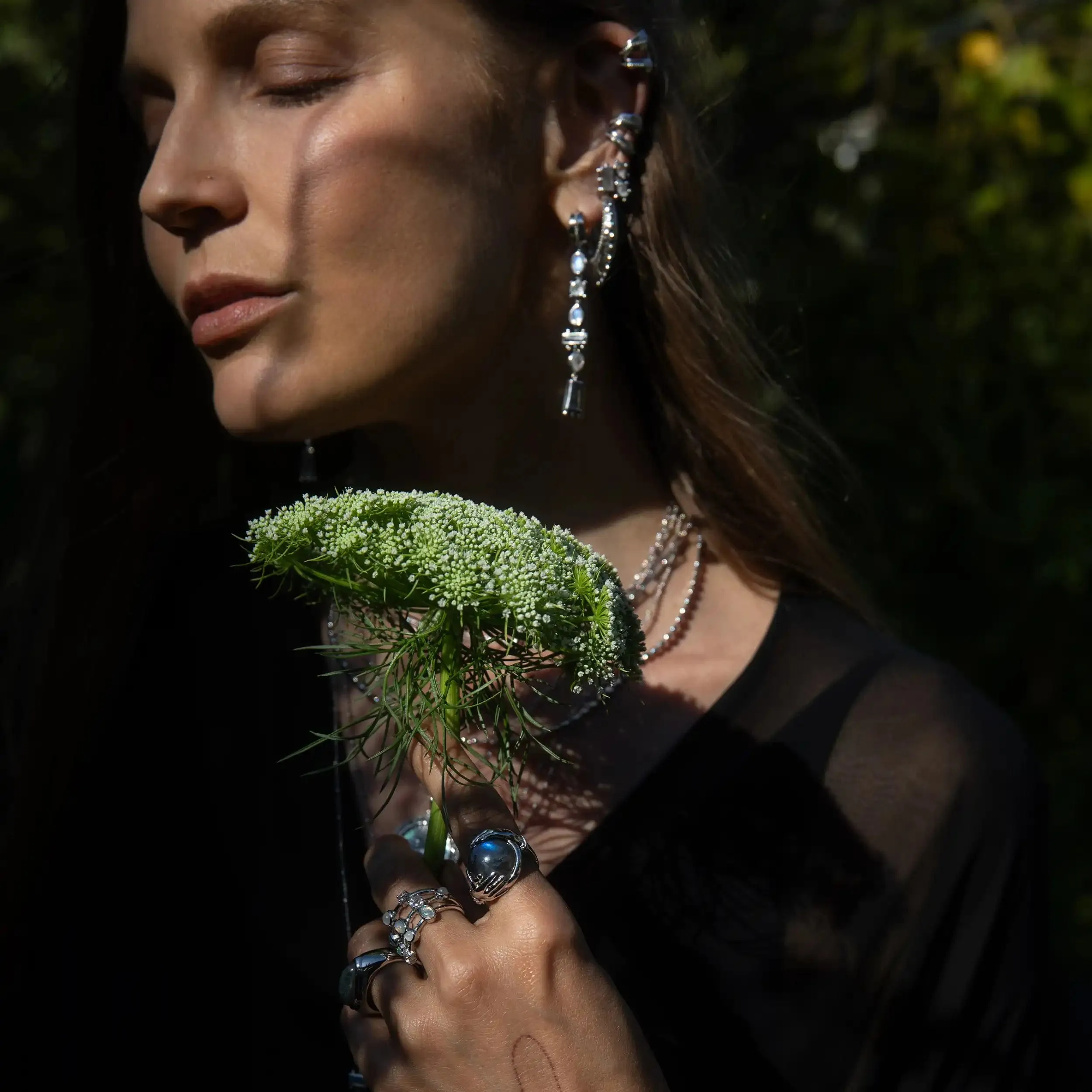 Earth Goddess Talisman Drop Earrings