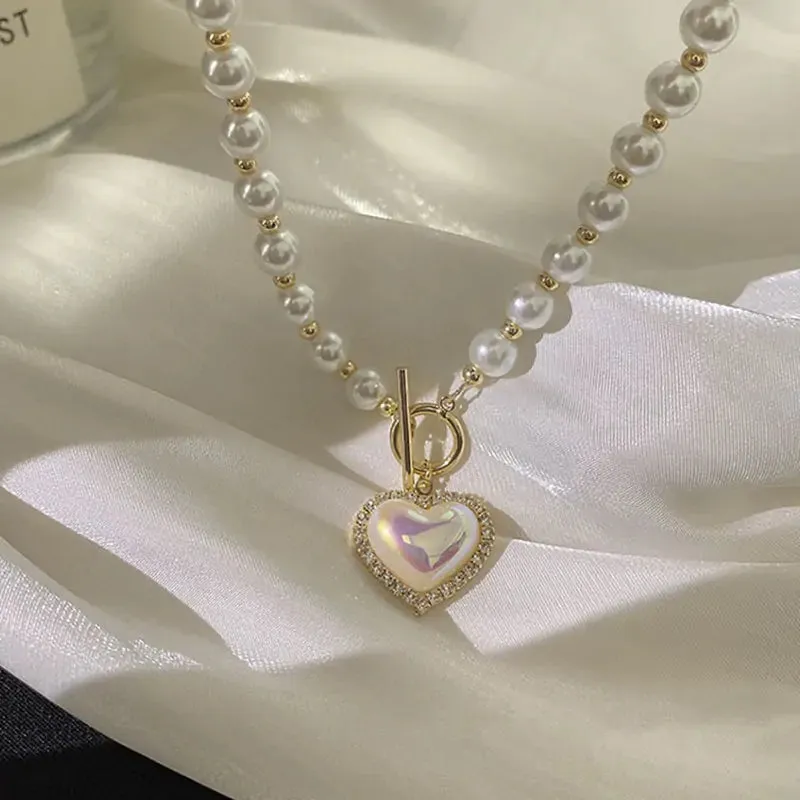 Elegant Pearl Beaded Necklace