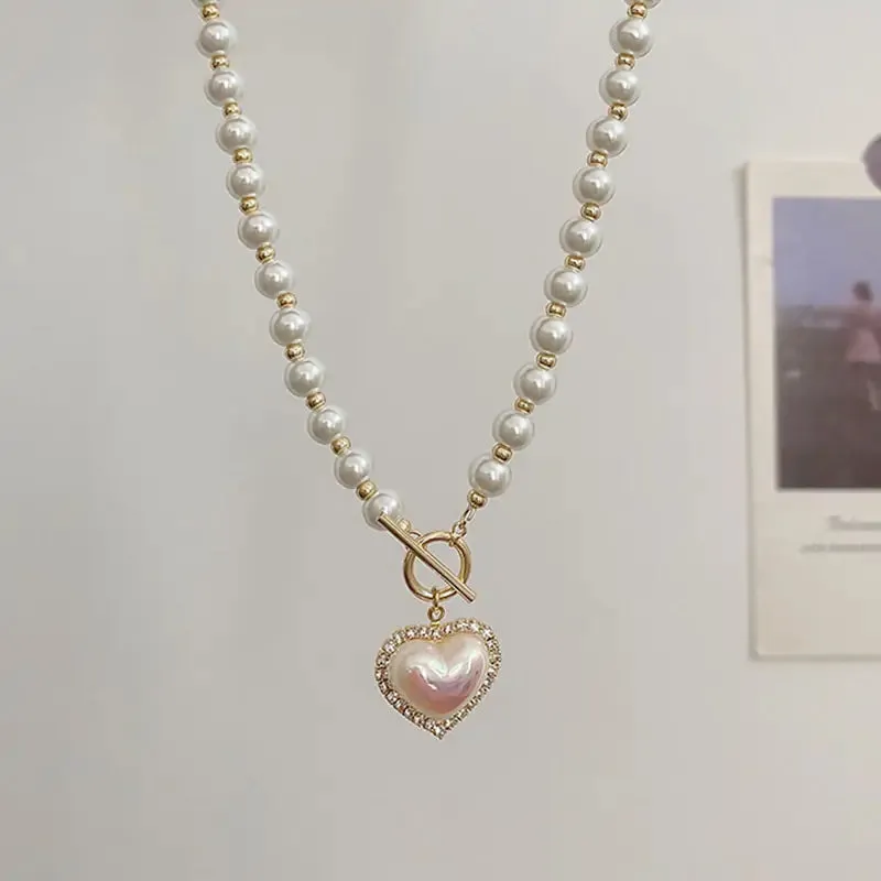 Elegant Pearl Beaded Necklace