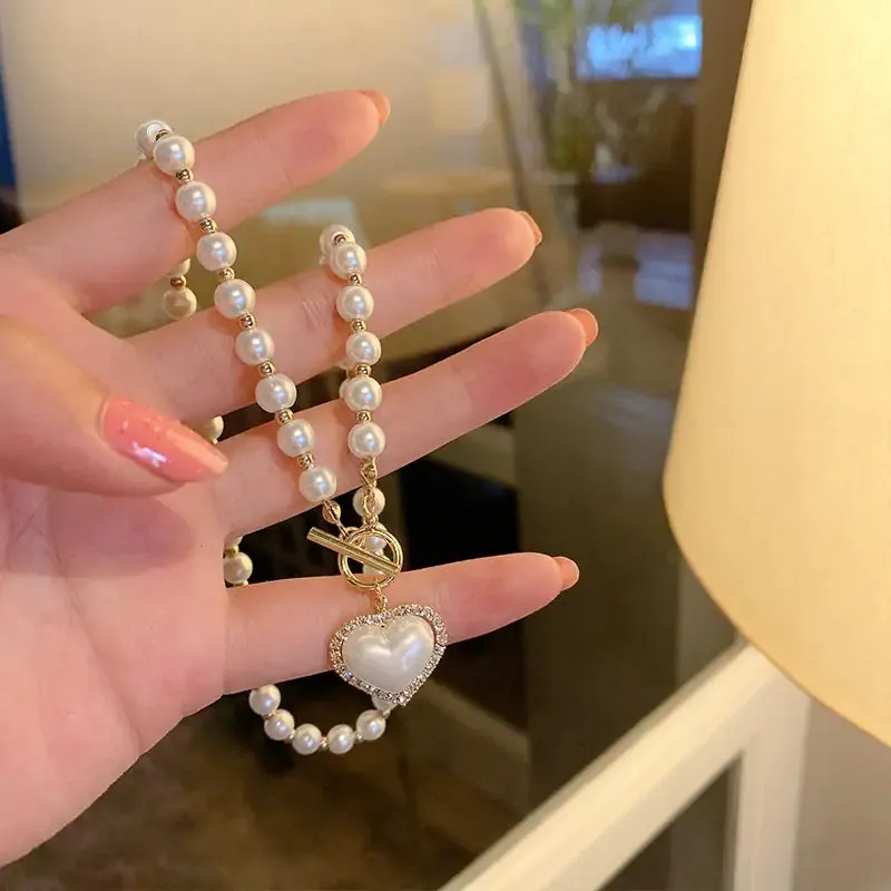 Elegant Pearl Beaded Necklace