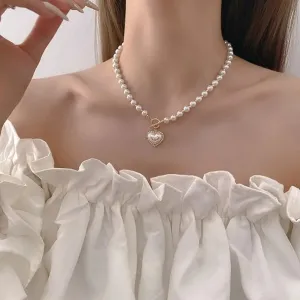 Elegant Pearl Beaded Necklace