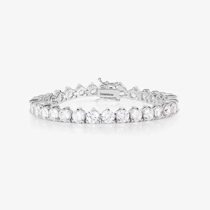 Eternal Sparkle Silver Tennis Bracelet