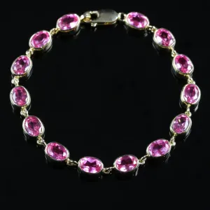Fabulous Pink Topaz Bracelet