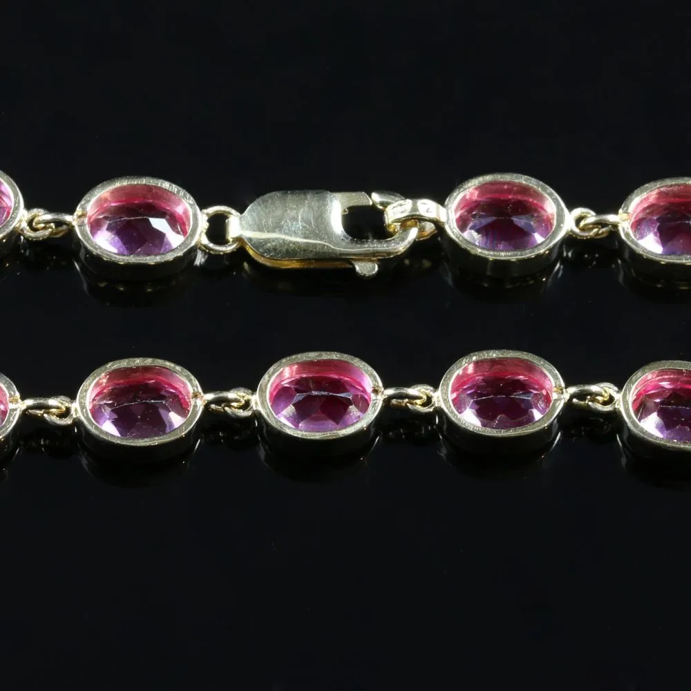 Fabulous Pink Topaz Bracelet