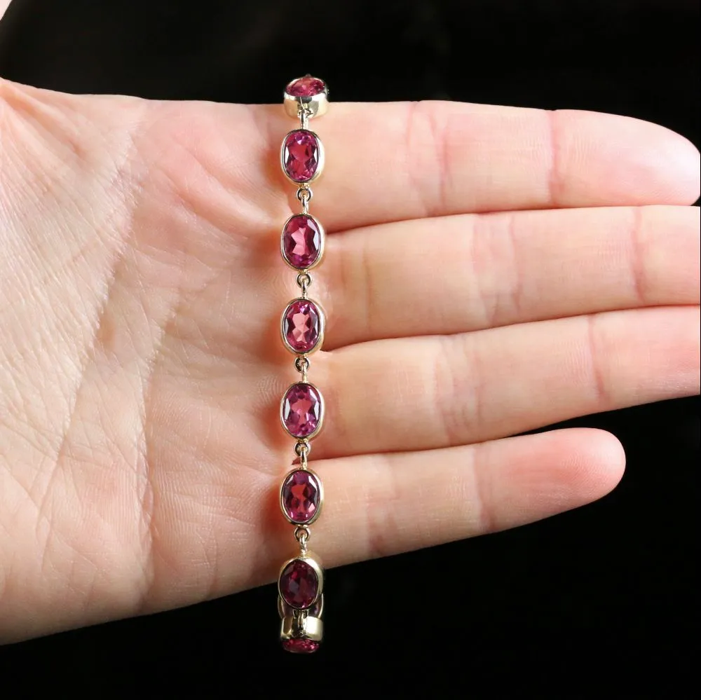 Fabulous Pink Topaz Bracelet
