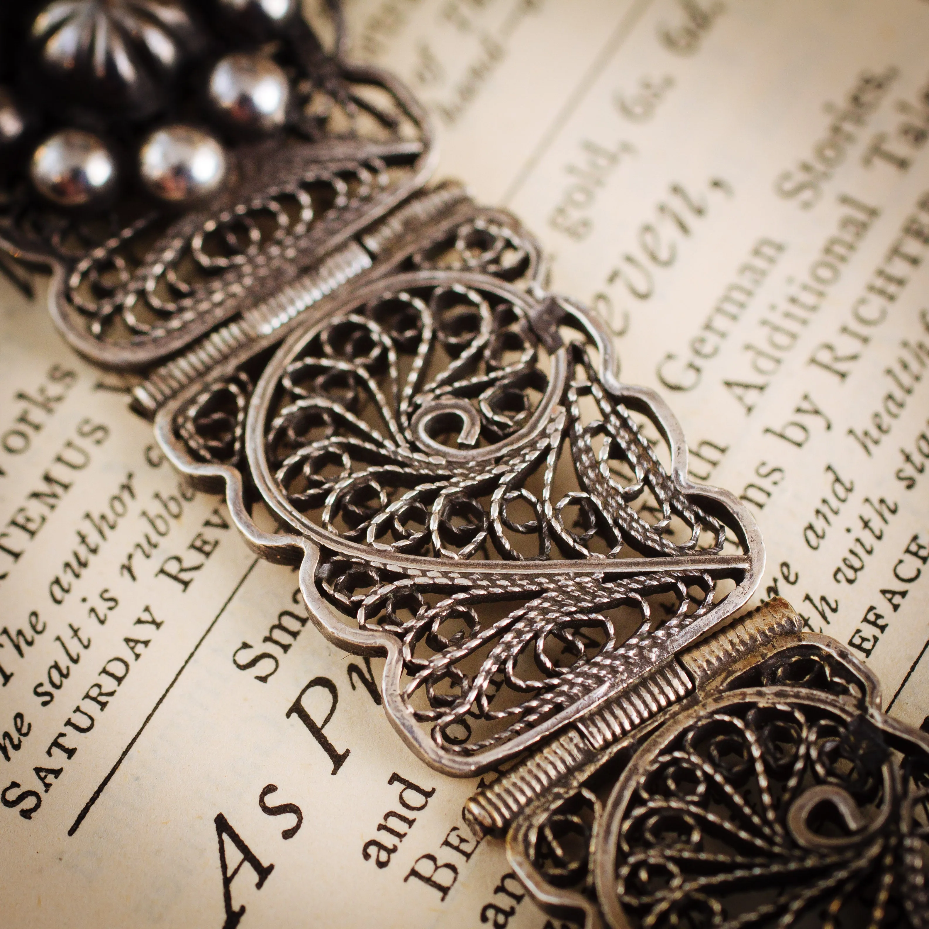 Fabulous Vintage Filigree Silver Bracelet