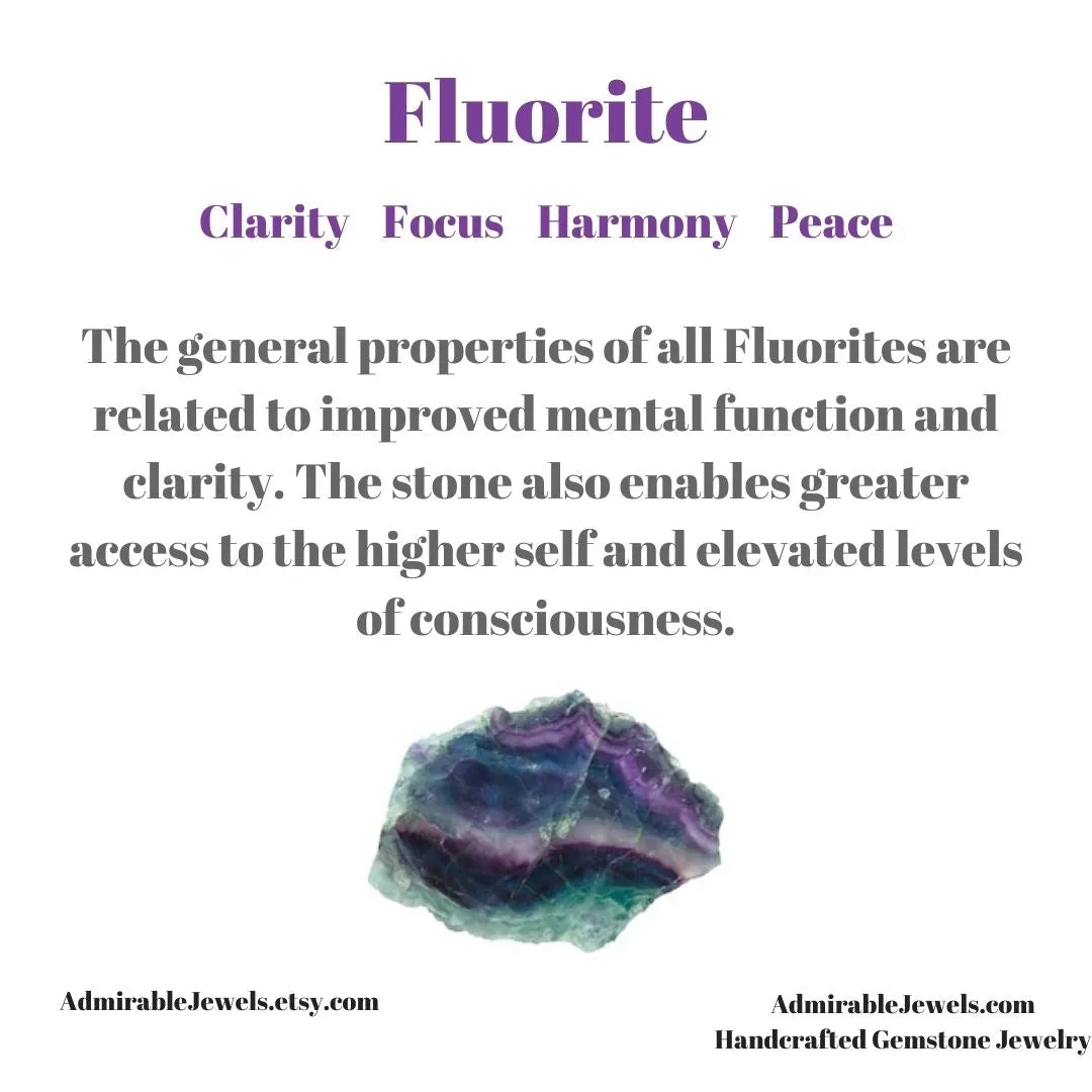 Fluorite Heart Shape Briolette Pendant Necklace