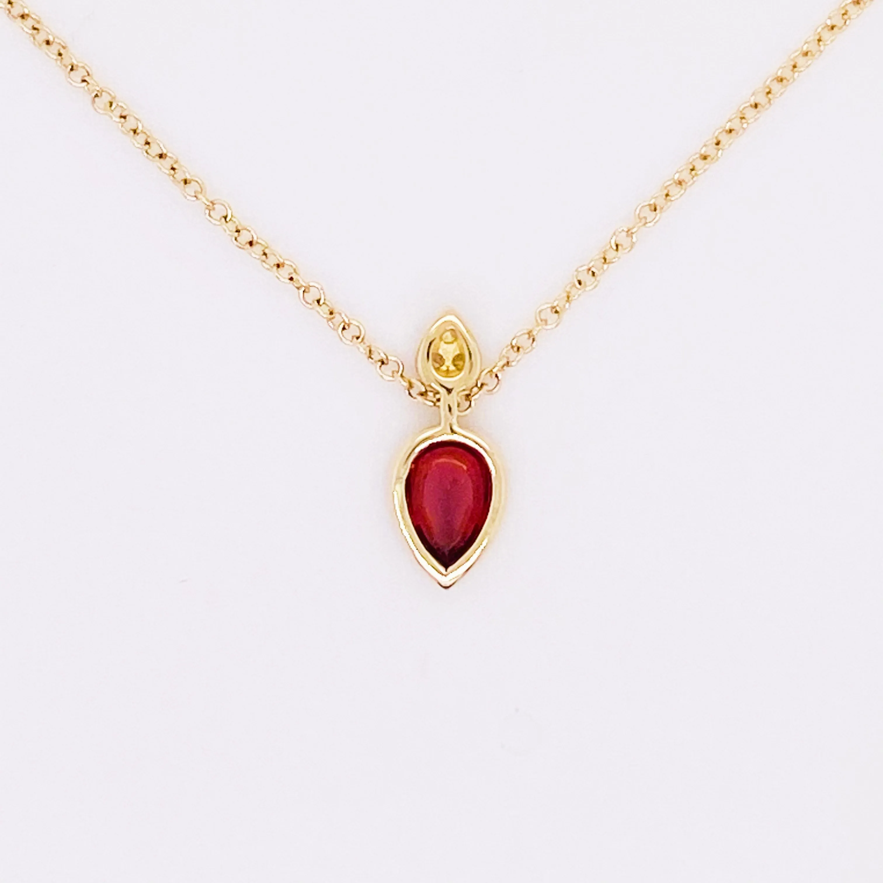 Garnet & Diamond Necklace