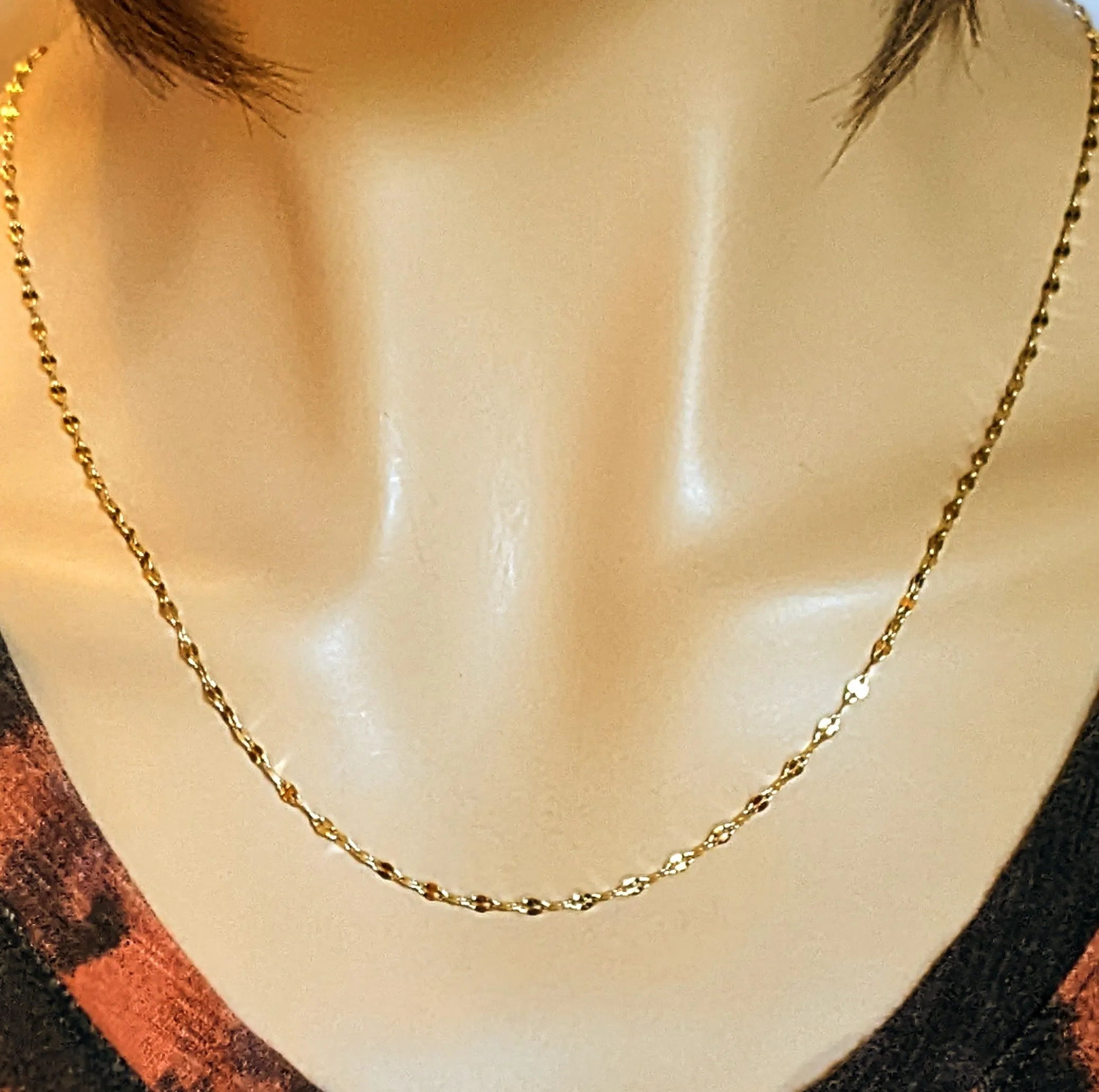 Garnet Gemstone Capricorn Bottle Necklace, 20 or 24 inch, Silver/Gold