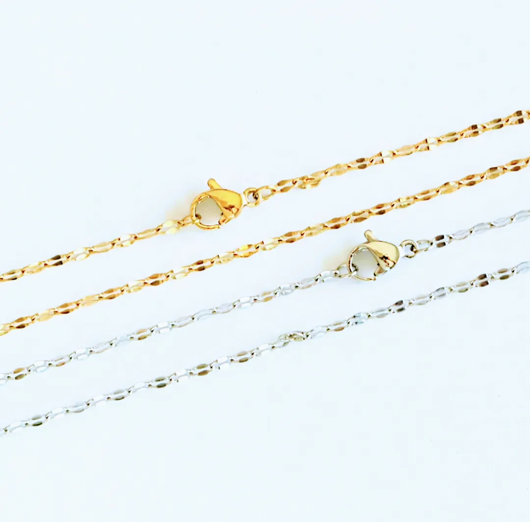 Garnet Gemstone Capricorn Bottle Necklace, 20 or 24 inch, Silver/Gold