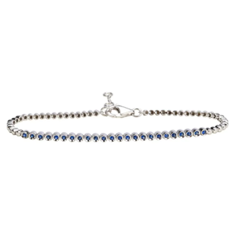 Gemstone Bezel Tennis Bracelet