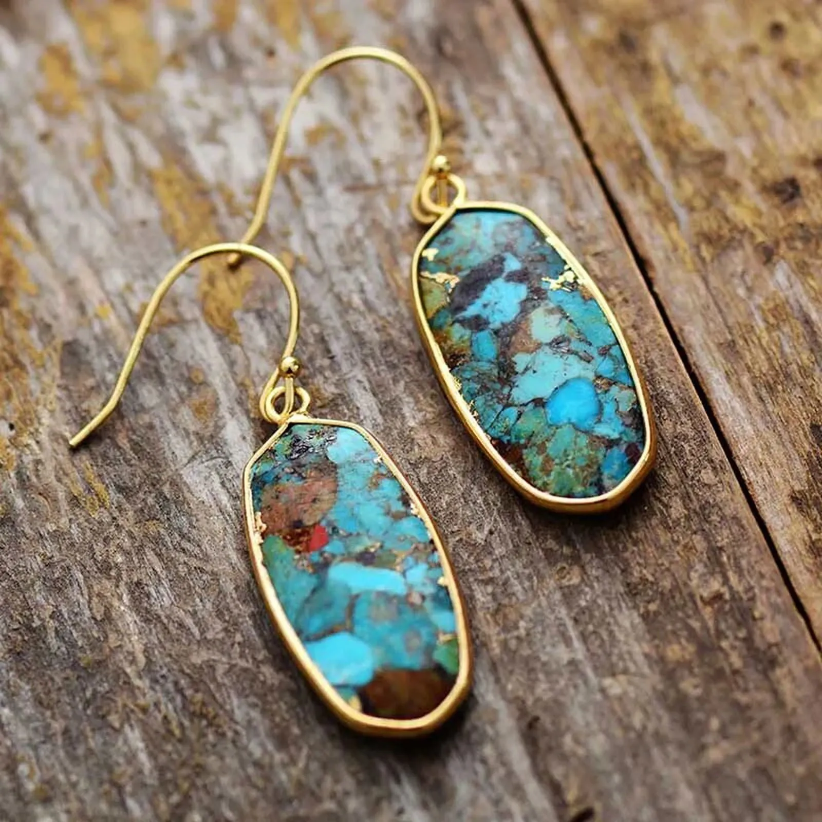 Geometric Turquoises Earring Jess Collection