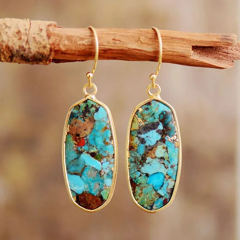Geometric Turquoises Earring Jess Collection