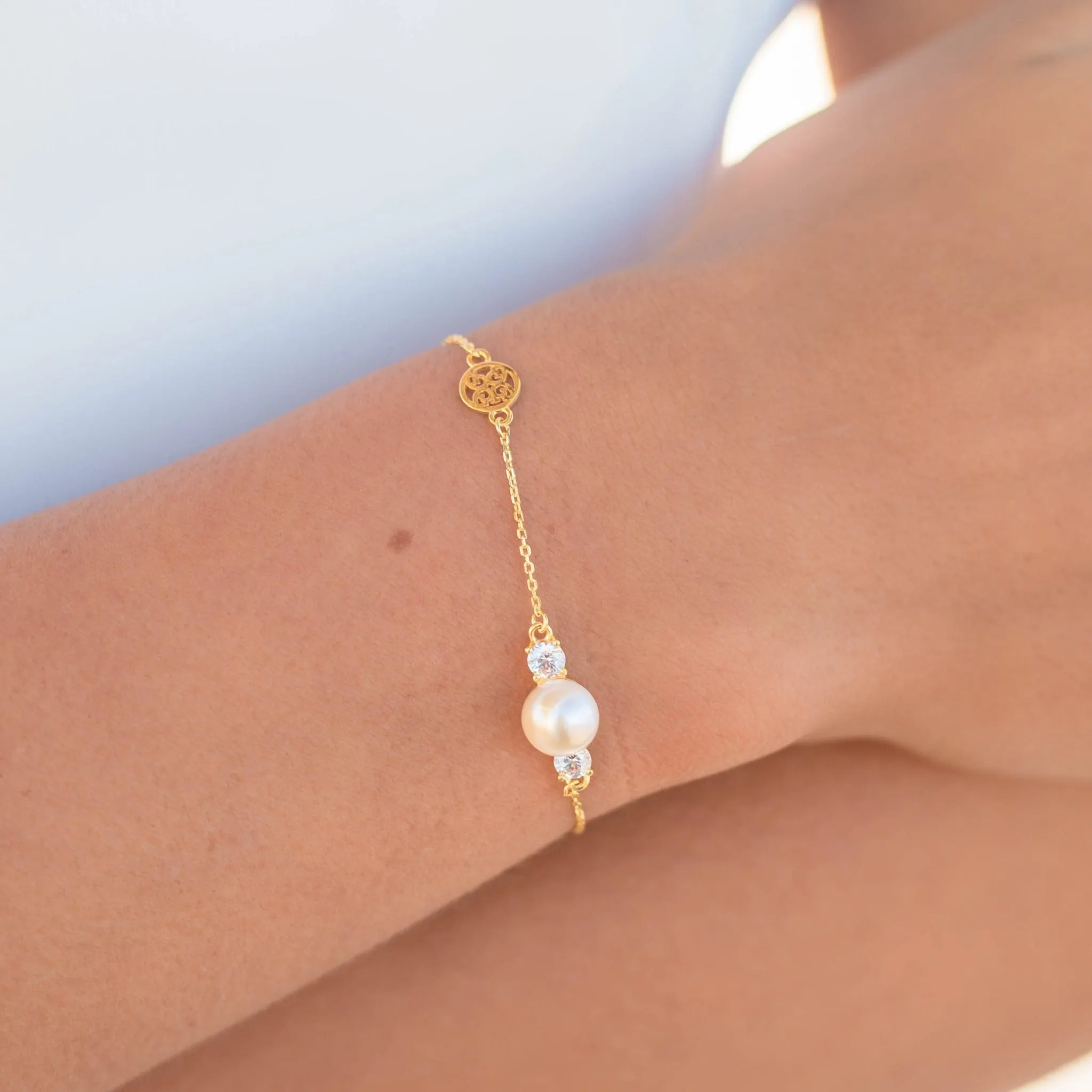 Georgini Oceans Noosa Freshwater Pearl Bracelet Gold