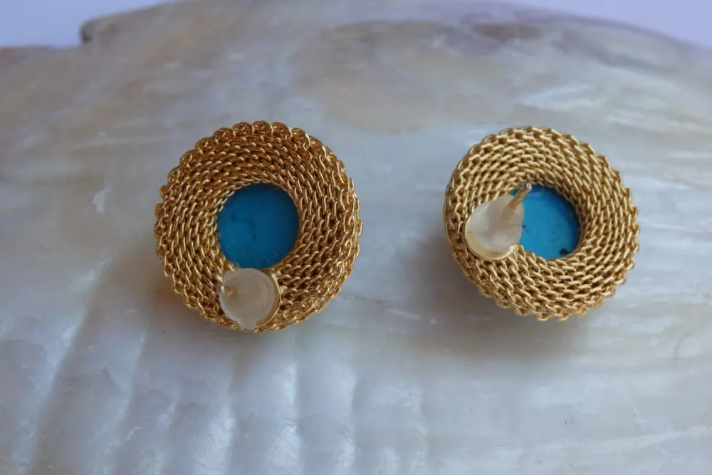 Gold and Turquoise earrings