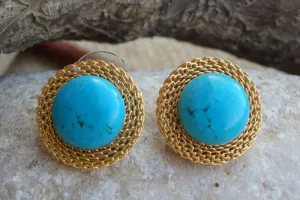 Gold and Turquoise earrings