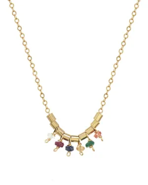Gold-filled Multi Gem Necklace