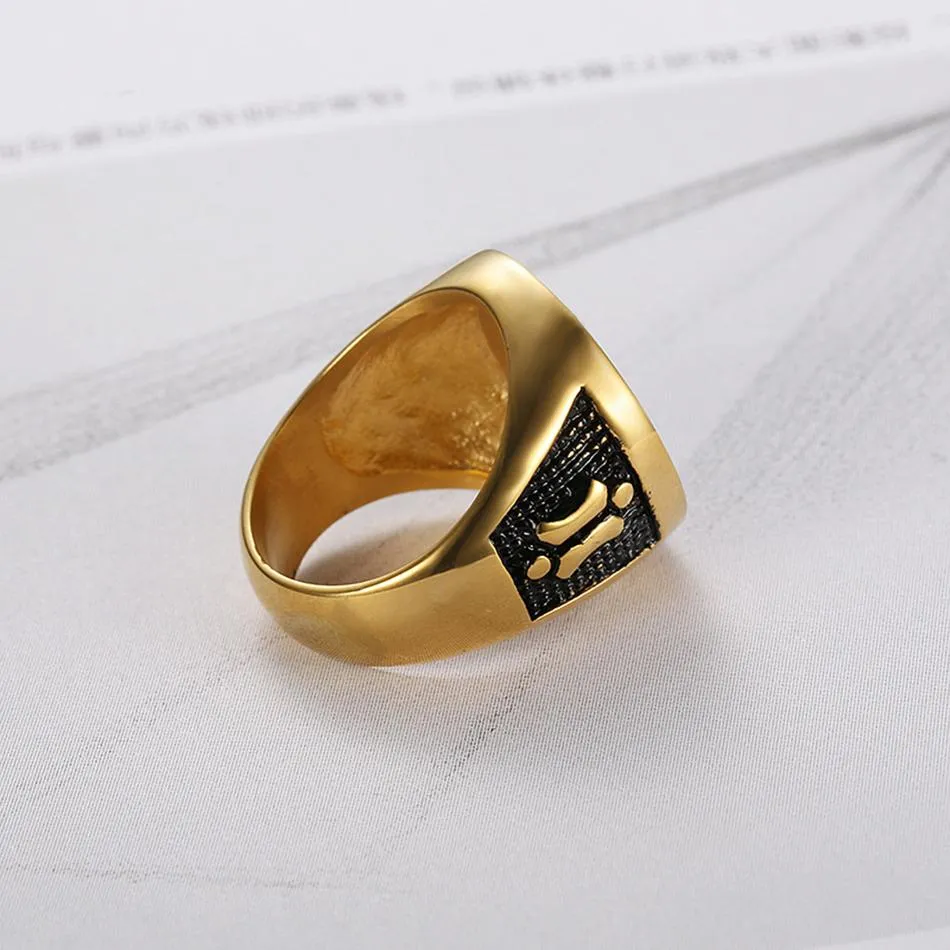 Gold Masonic Signet Ring