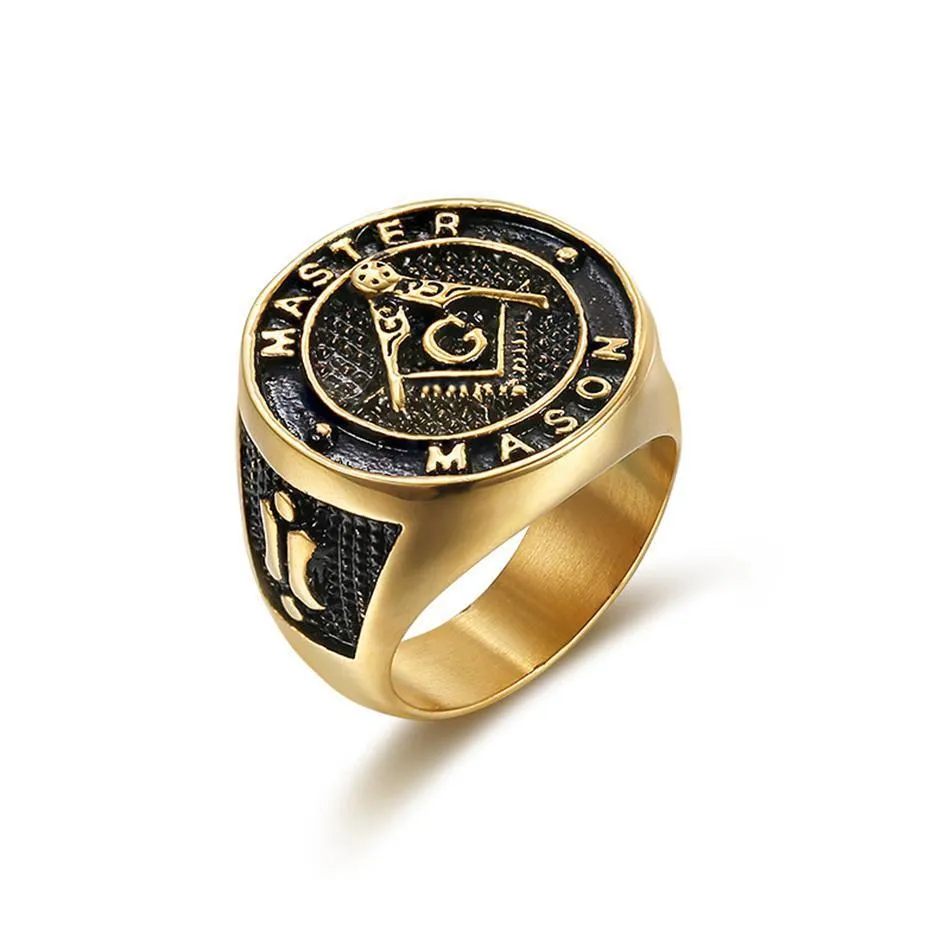 Gold Masonic Signet Ring