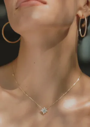 Gold Shine Necklace And Earrings Set