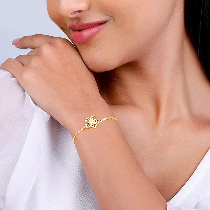 Golden Filigree Flora Bracelet