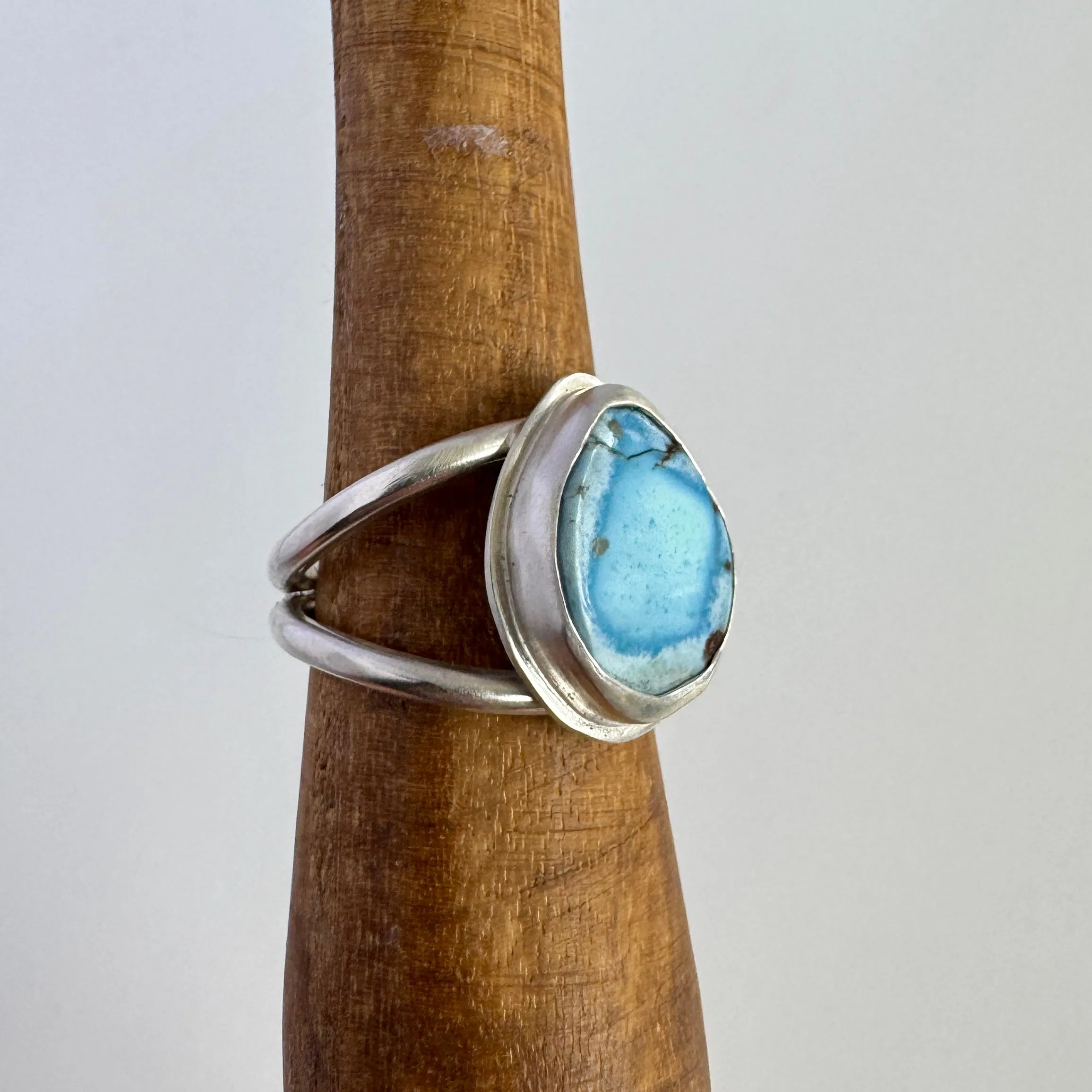 Golden Hills Turquoise Double Band Wide Ring