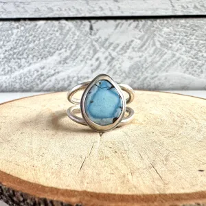 Golden Hills Turquoise Double Band Wide Ring