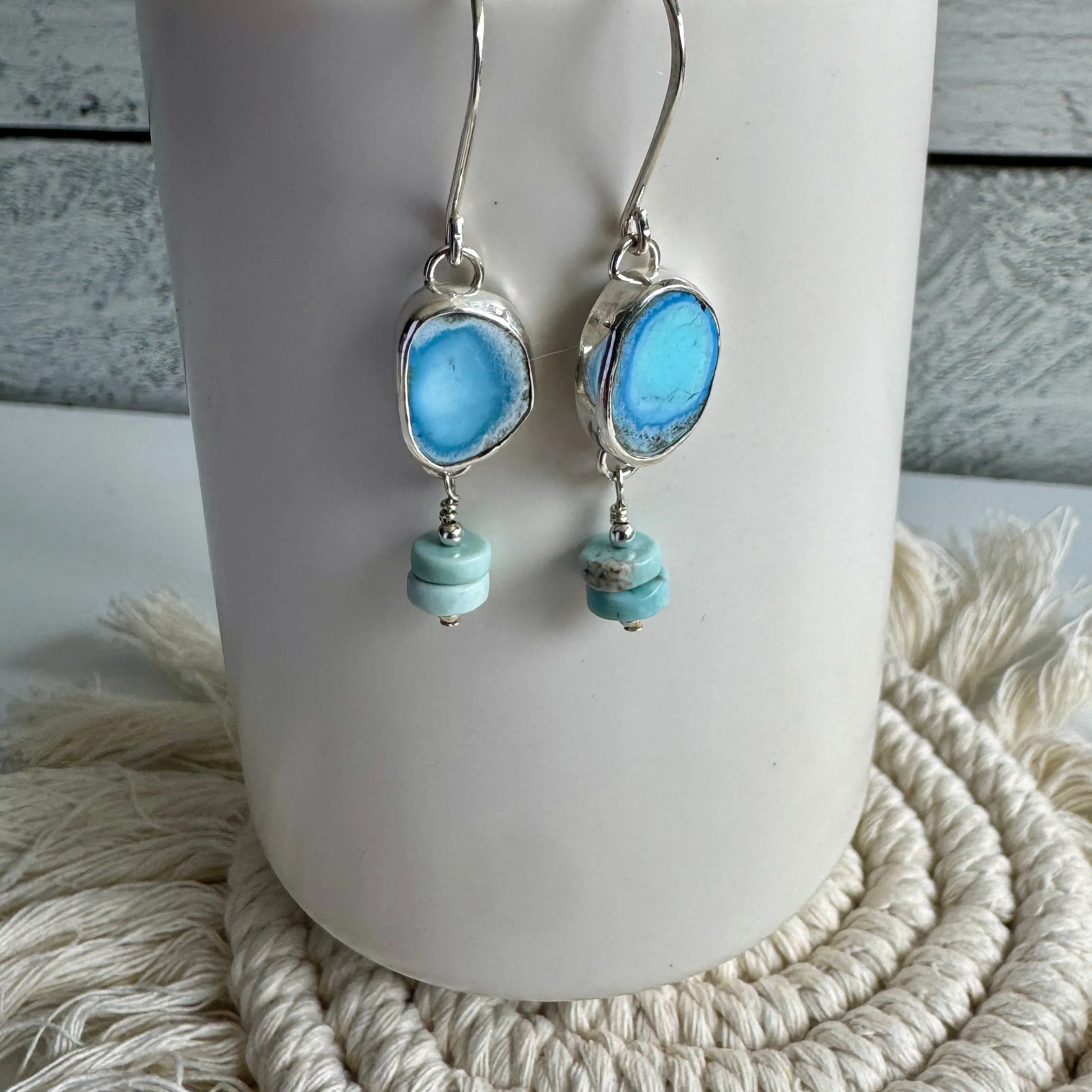 Golden Hills Turquoise Drop Earrings