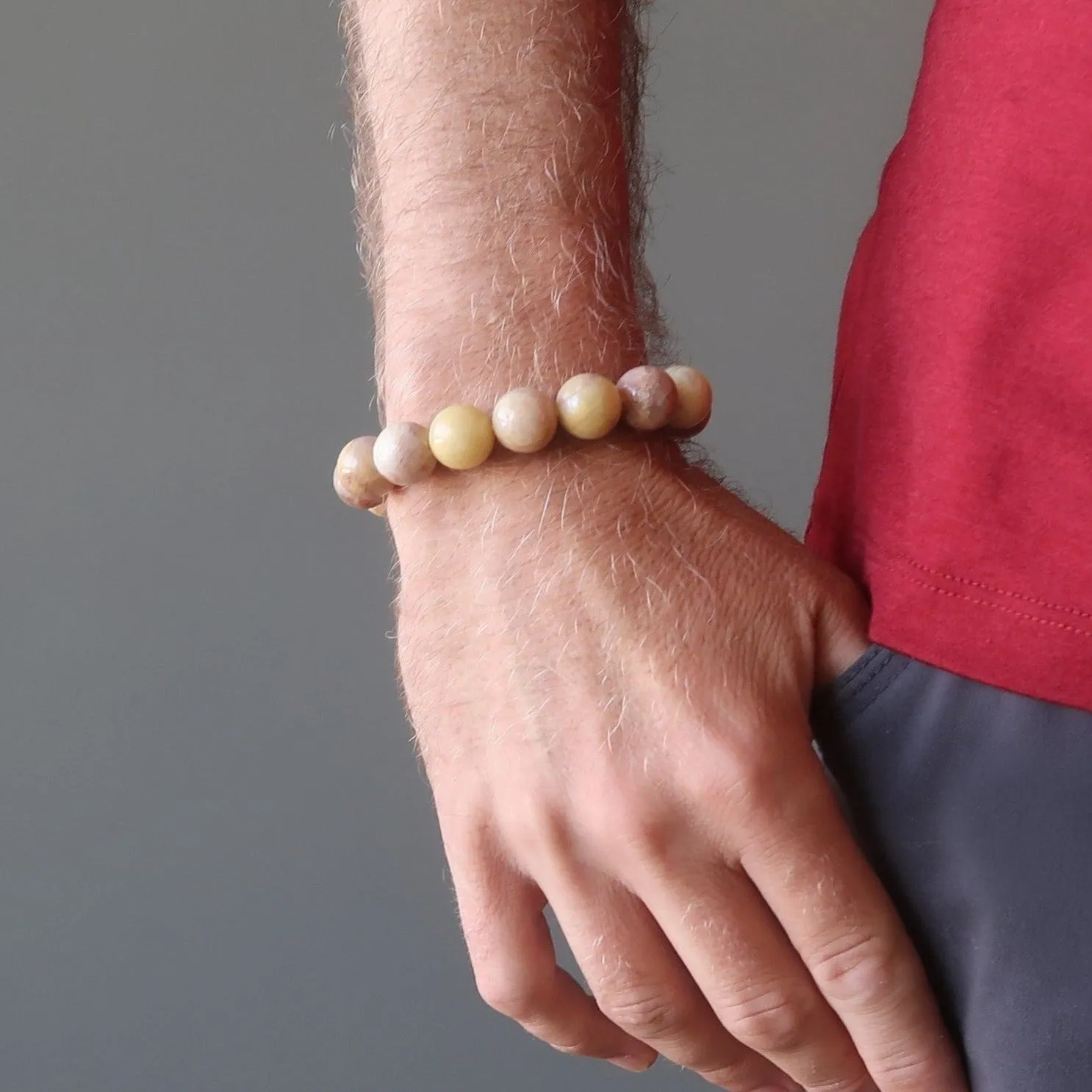Golden Moonstone Bracelet Peach Reach