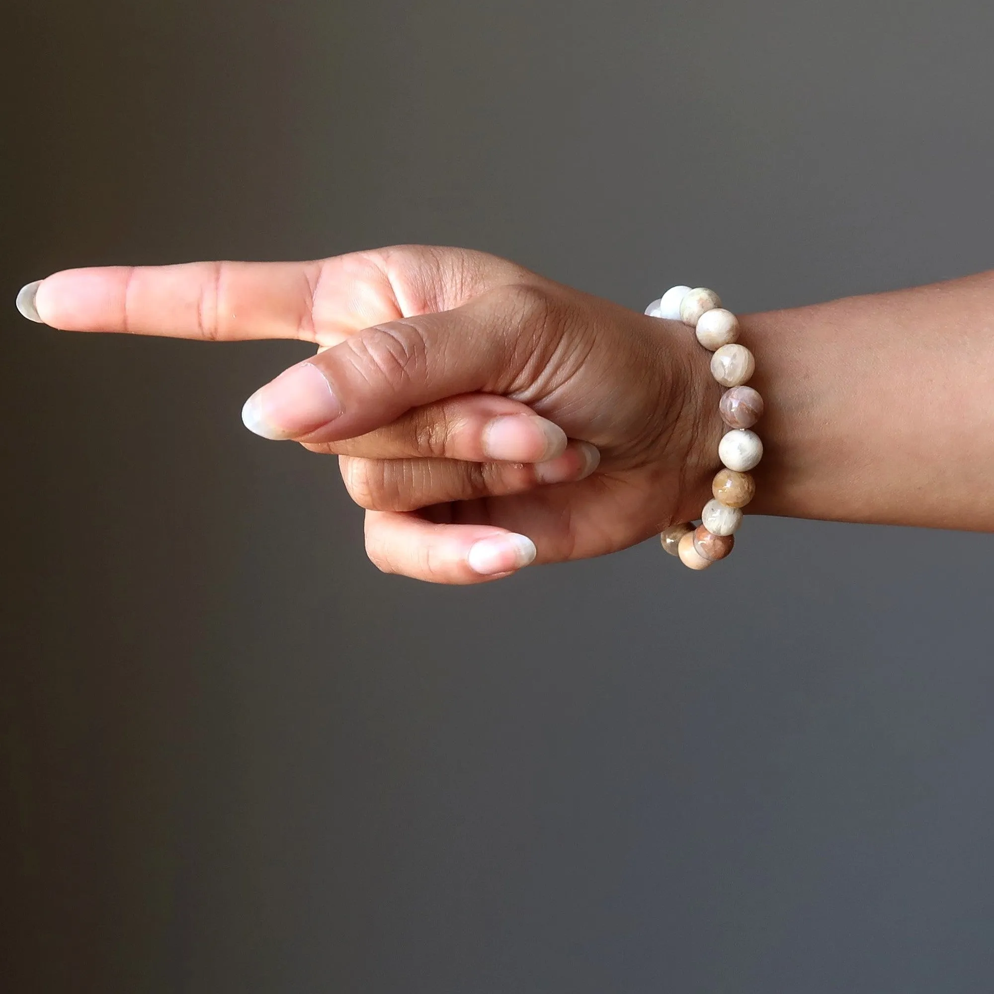 Golden Moonstone Bracelet Peach Reach