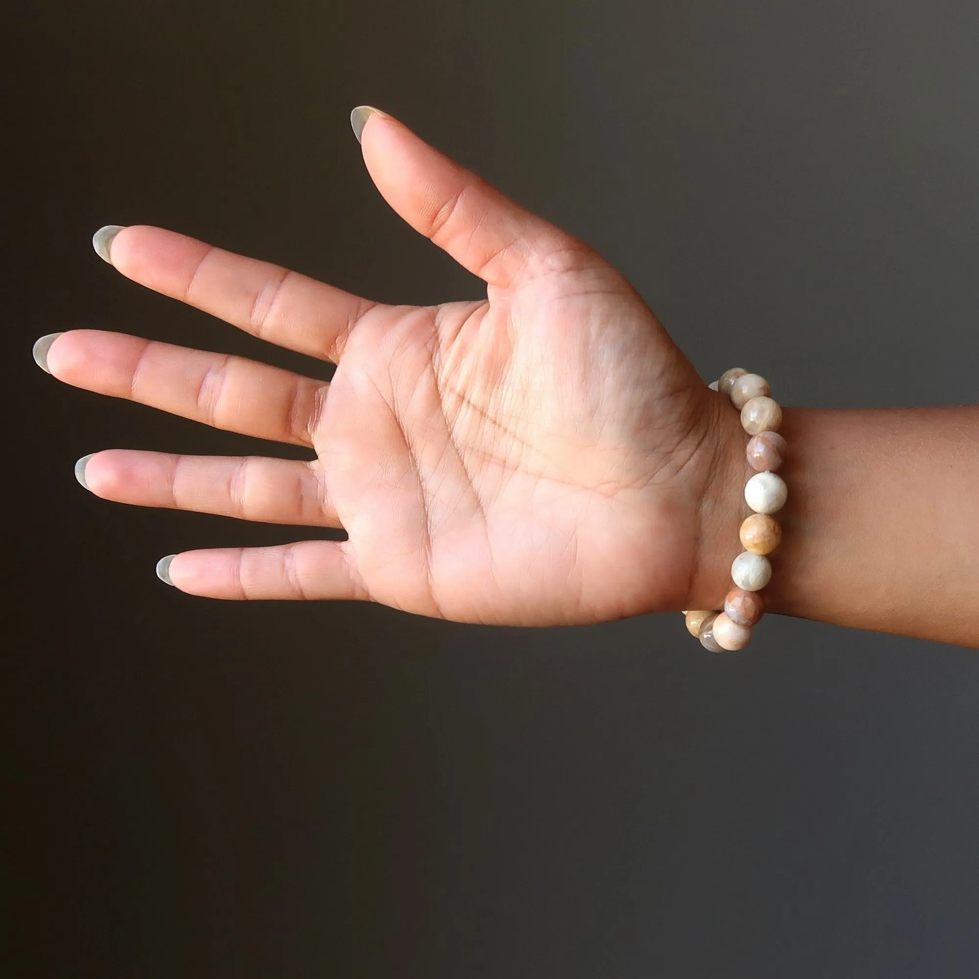Golden Moonstone Bracelet Peach Reach