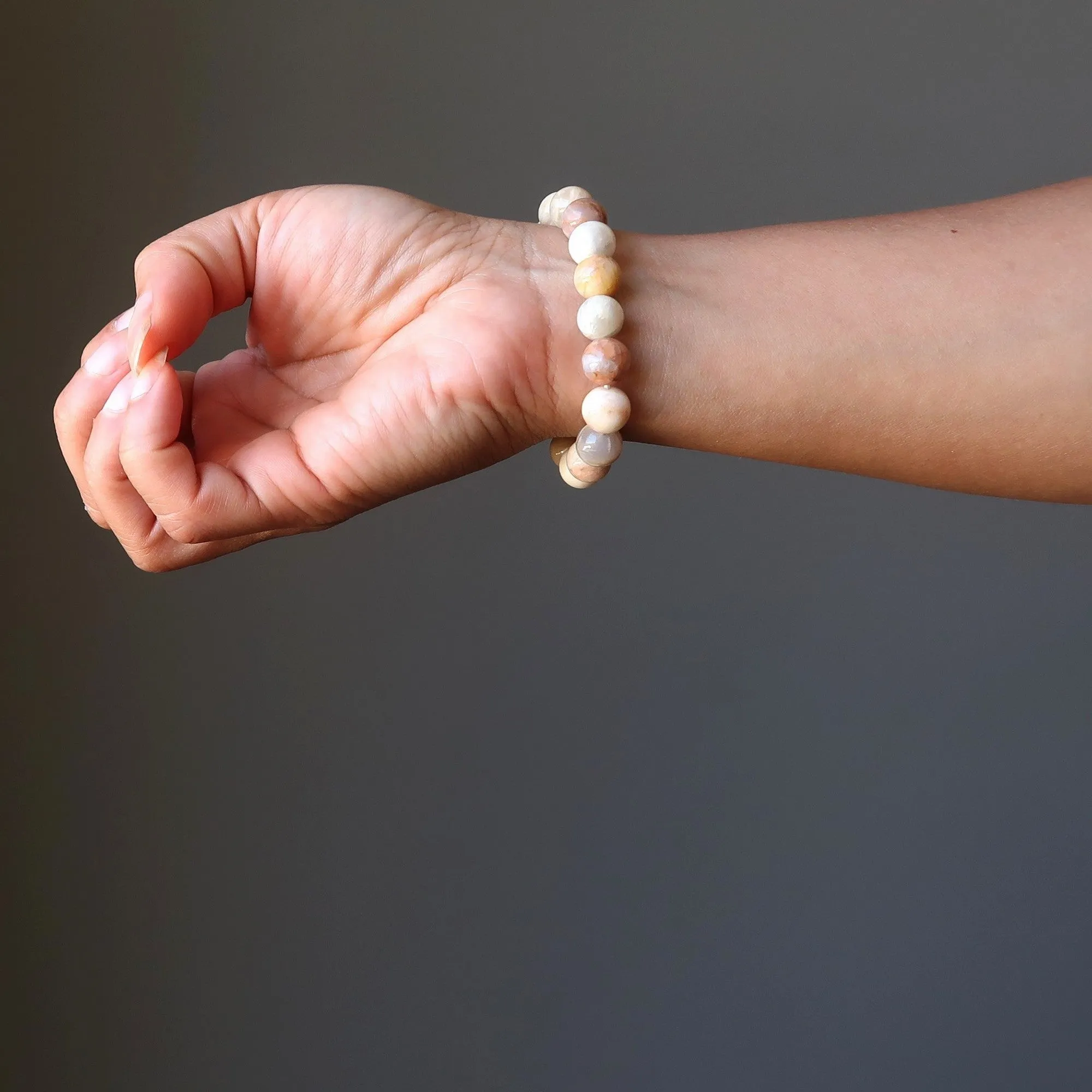 Golden Moonstone Bracelet Peach Reach
