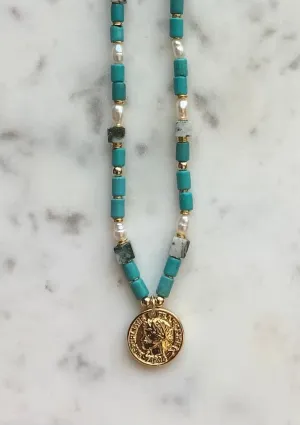 Greek Coin Necklace