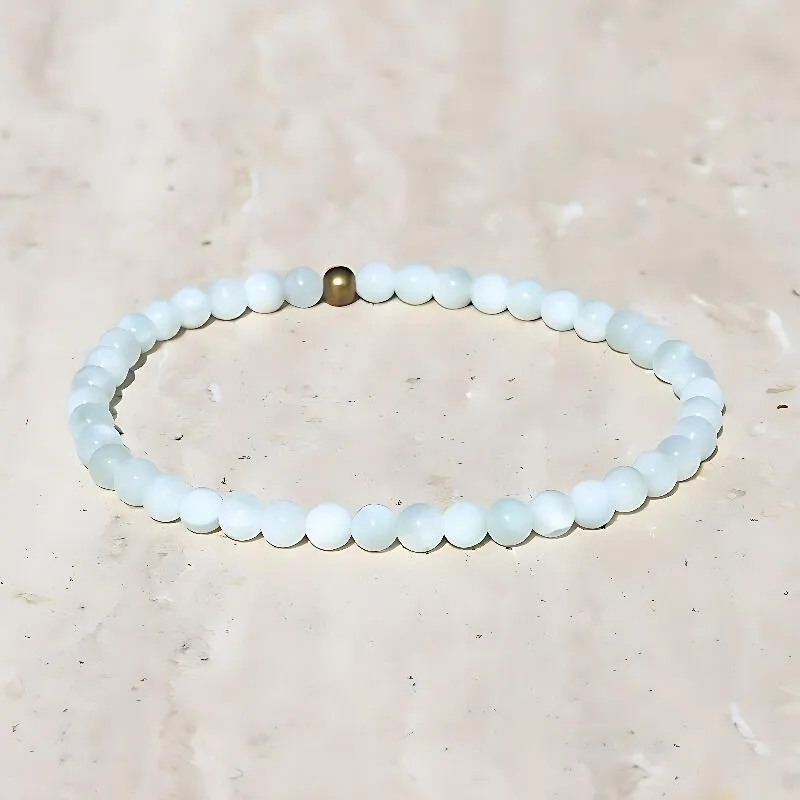 Green Moonstone Delicate Bracelet