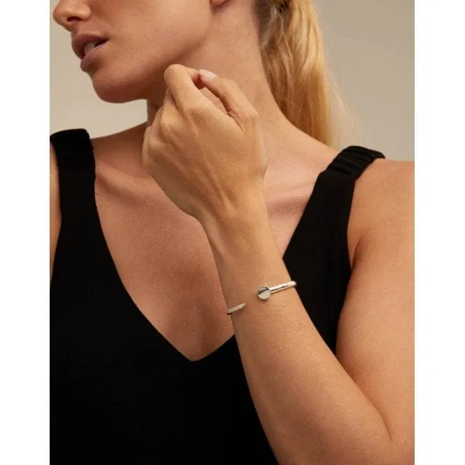 Heritage Topaz White Brass Faceted Crystal Bracelet
