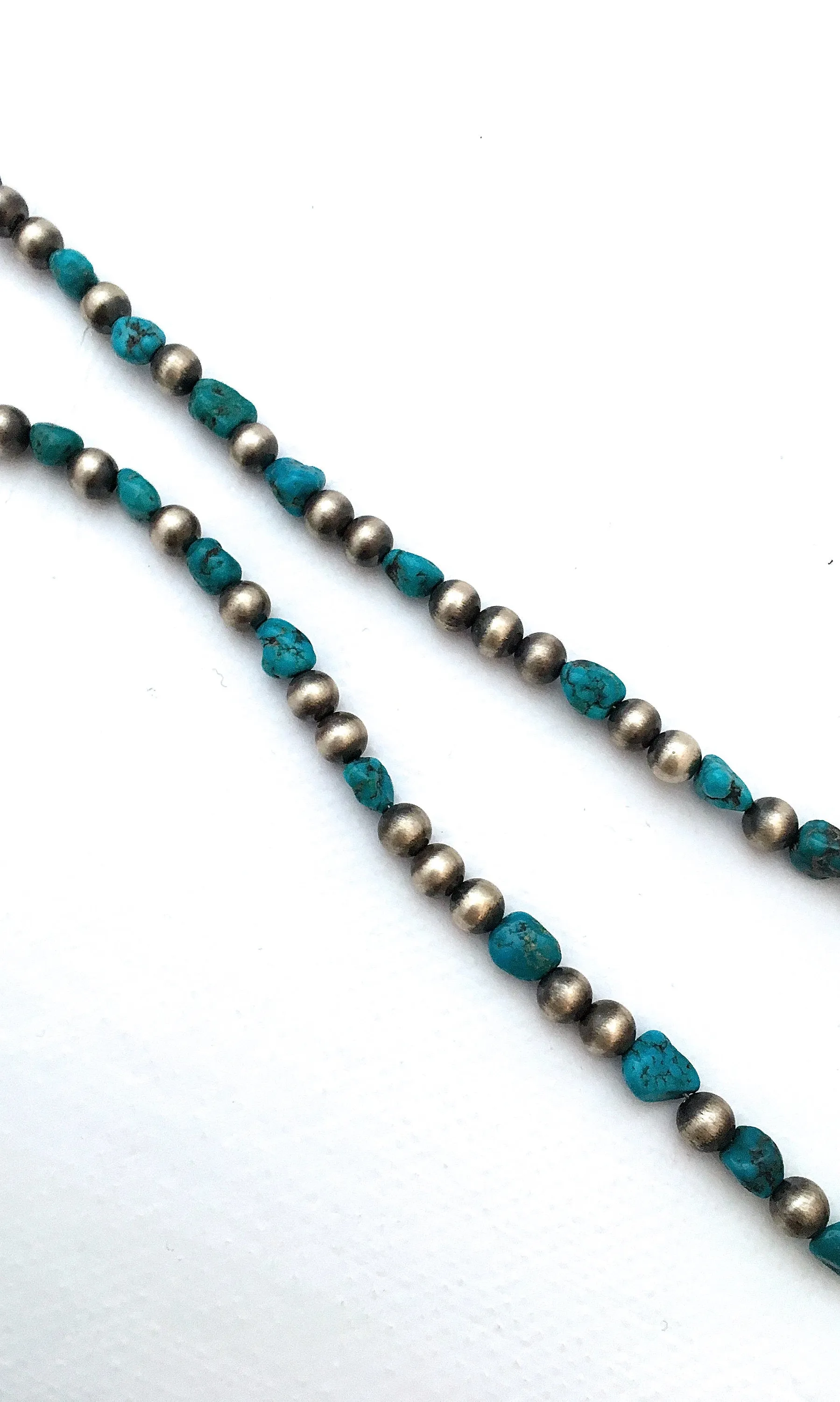 HI HO SILVER Navajo Naja Silver & Turquoise Necklace by Chimney Butte