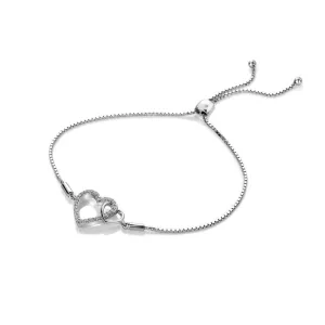 Hot Diamonds Togetherness Open Heart Bracelet DL589