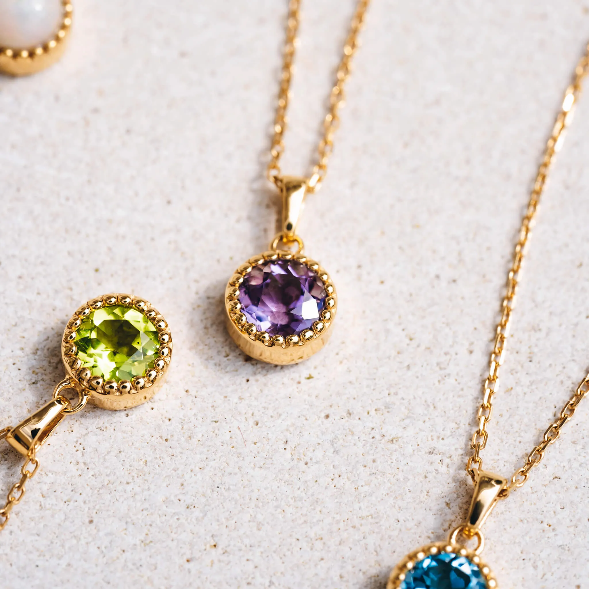 January Birthstone Necklace - Garnet