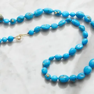 Kelpie's Treasure Kingman Turquoise Ruthie B. Necklace with Barnacles