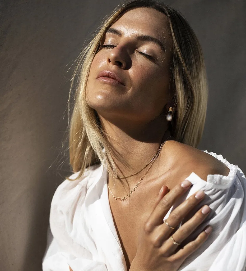 Kirstin Ash 9k Gold Sea Mist Necklace
