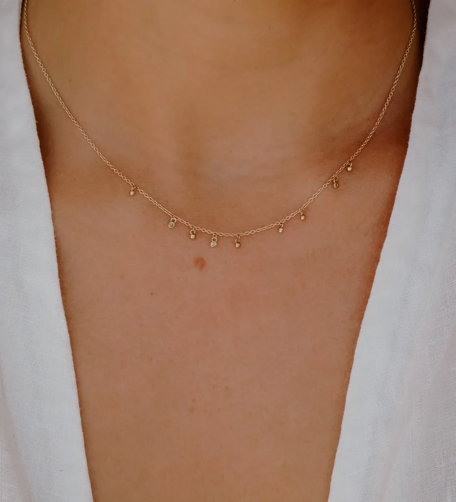 Kirstin Ash 9k Gold Sea Mist Necklace