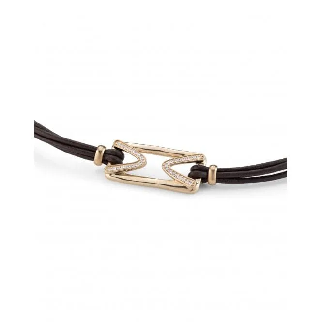 Ladies Brave Gold Medium The One Topaz Bracelet PUL2393BLNORO0M